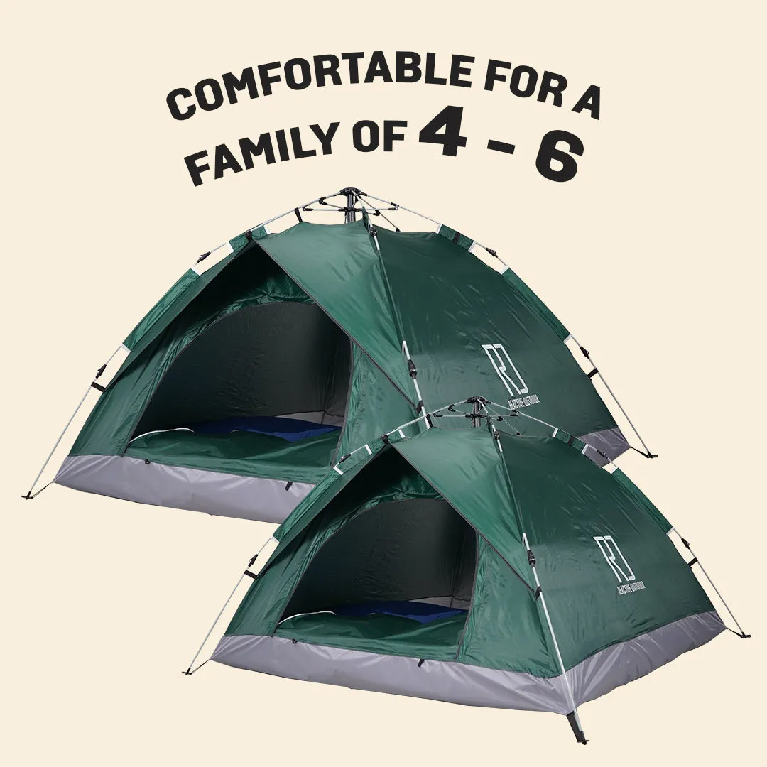 1 Small-Sized   1 Large-Sized 3 Secs Tent. (Family Package)