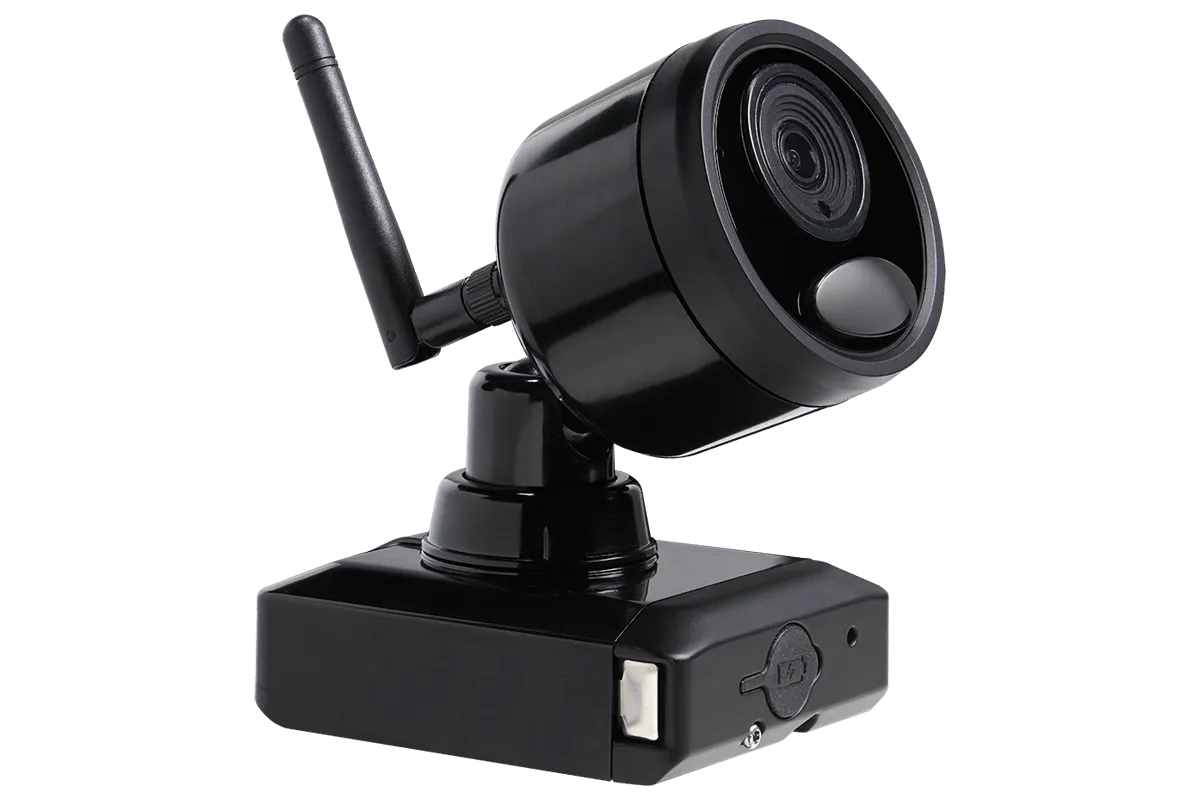 1080p Outdoor Wireless Camera System, 2 Rechargeable Wire Free Battery Powered Black Cameras, 75ft Night Vision, 1TB Hard drive, No Monthly Fees