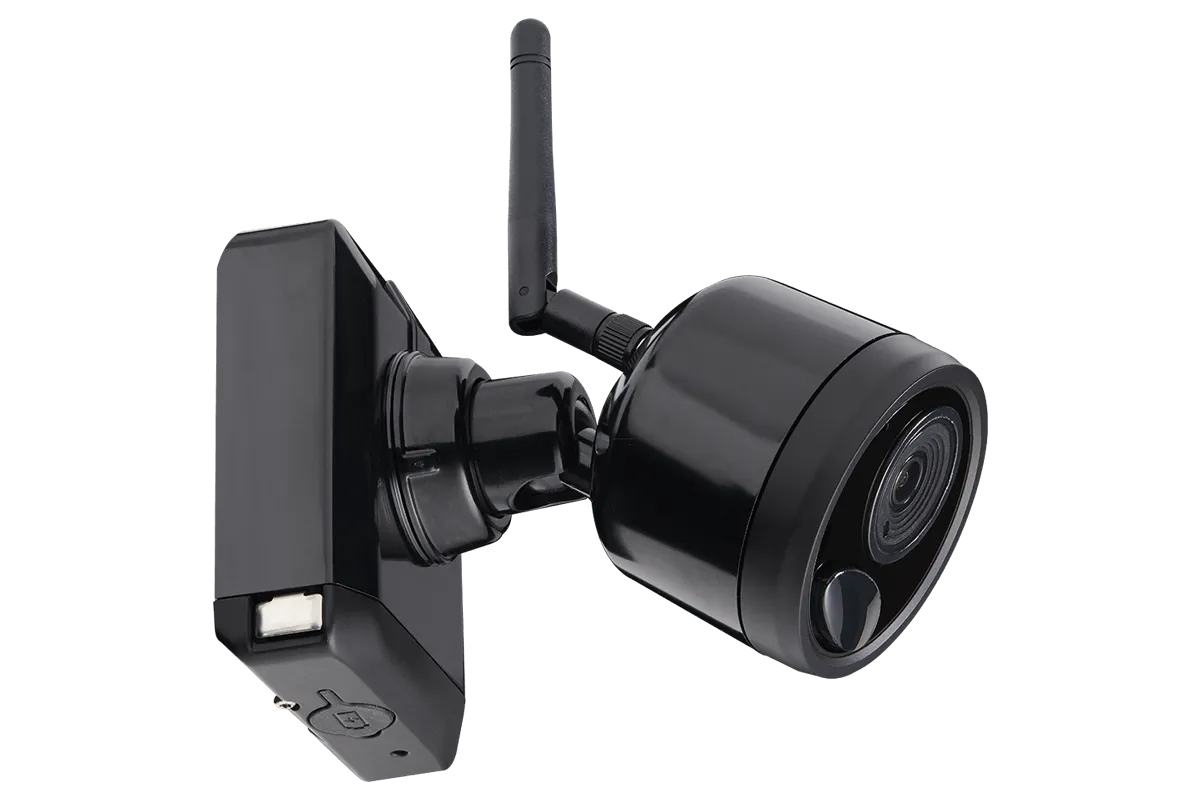 1080p Outdoor Wireless Camera System, 2 Rechargeable Wire Free Battery Powered Black Cameras, 75ft Night Vision, 1TB Hard drive, No Monthly Fees