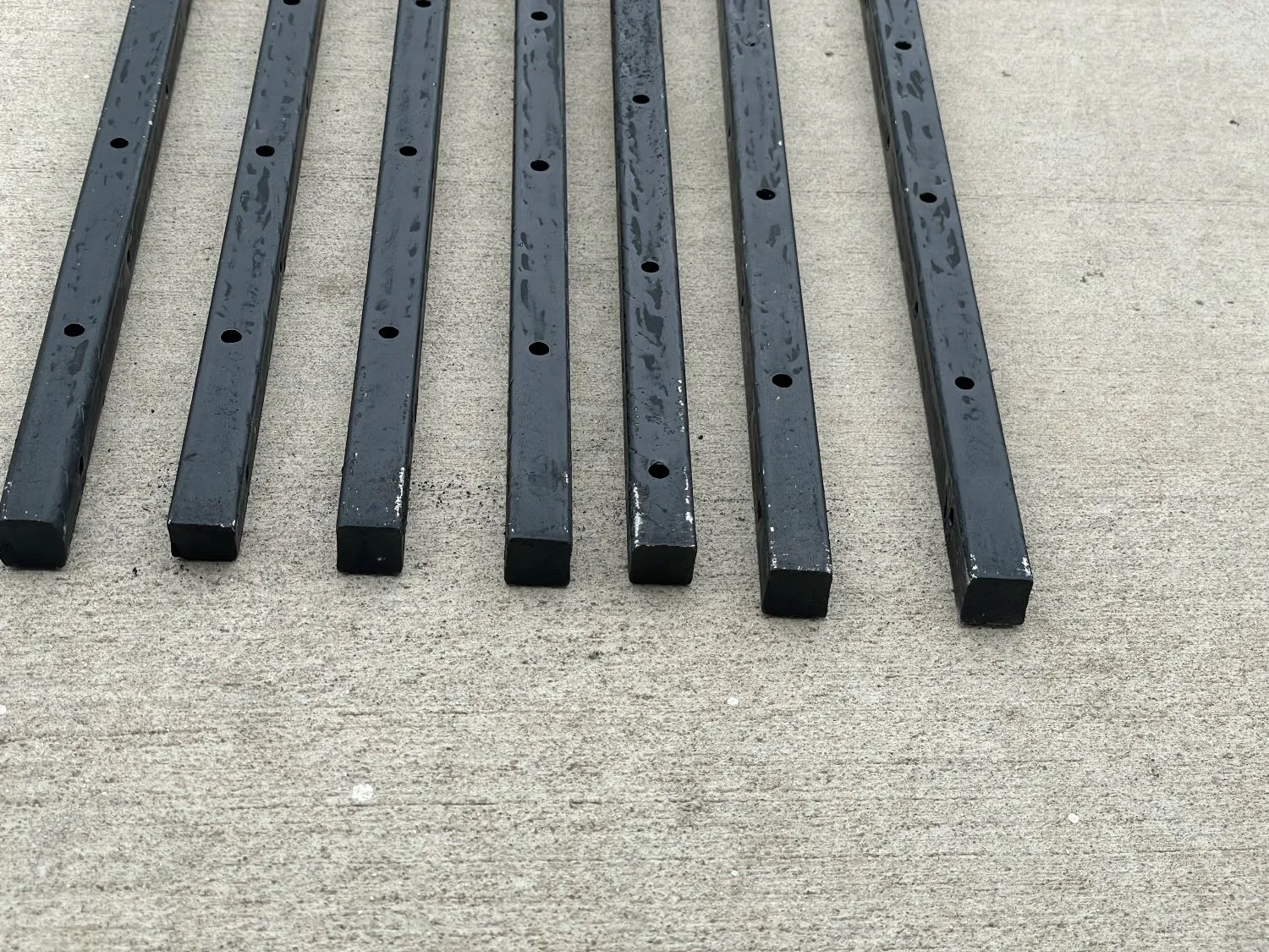 18" Square Steel Concrete Form Stakes with Nail Holes - 5/8" Wide