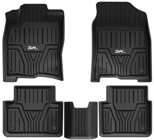 3W Honda Civic 2016-2021 Coupe/Sedan/Type R/Hatchback Custom Floor Mats TPE Material & All-Weather Protection