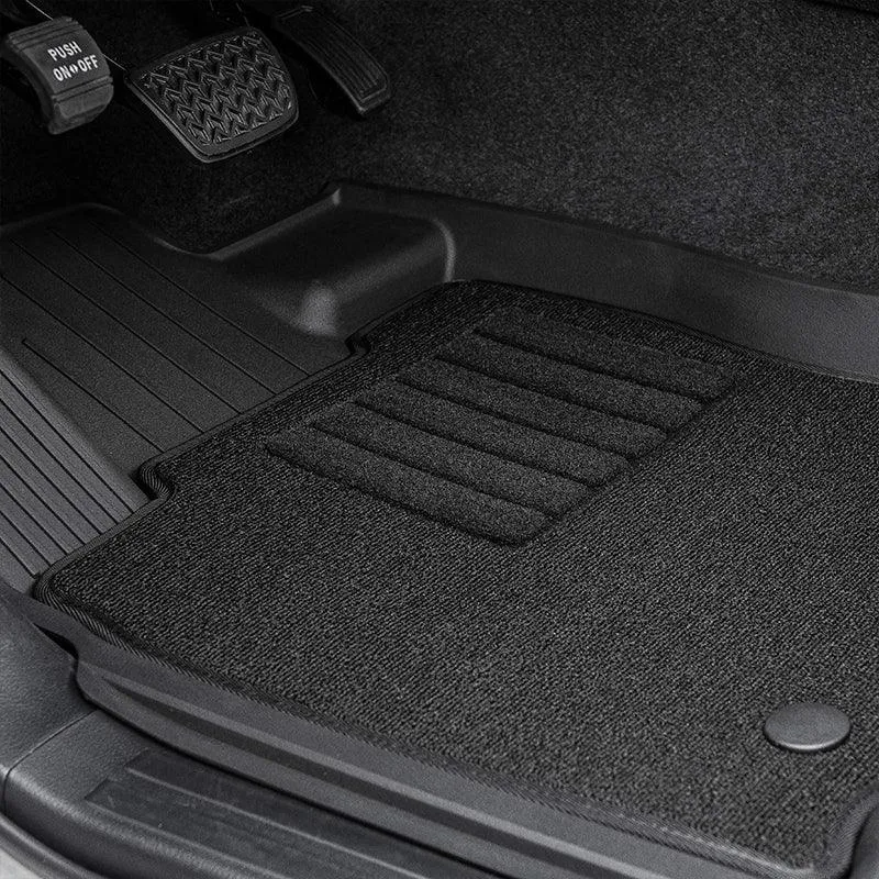 3W Toyota Tundra 2014-2021 (Only for CrewMax Cab) Custom Floor Mats TPE Material & All-Weather Protection