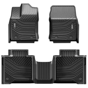 3W Toyota Tundra 2022-2024 (Only for CrewMax Cab) Custom Floor Mats CrewMax Cab Only TPE Material & All-Weather Protection