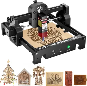 ACMER Laser Engraver S1 Portable Laser Cutter and Engraver CNC Machine for DIY,Wood,Metal,Acrylic,Leather,etc. (S1 2.5W 130*130MM Area)