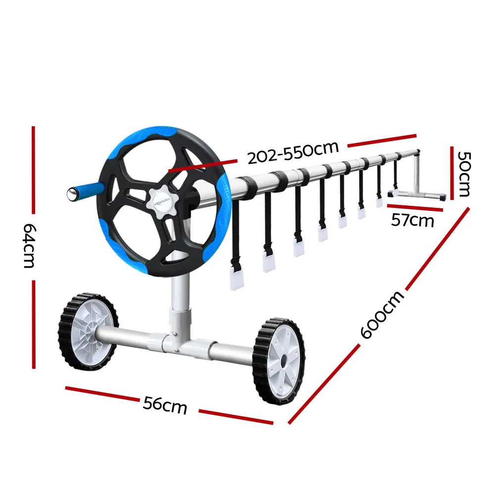 Adjustable Aluminium Pool Roller and 500 Micron Cover Set Aquabuddy