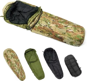 Akmax Modular Sleeping Bags System, Multi Layered with Bivy Cover for All Season OCP