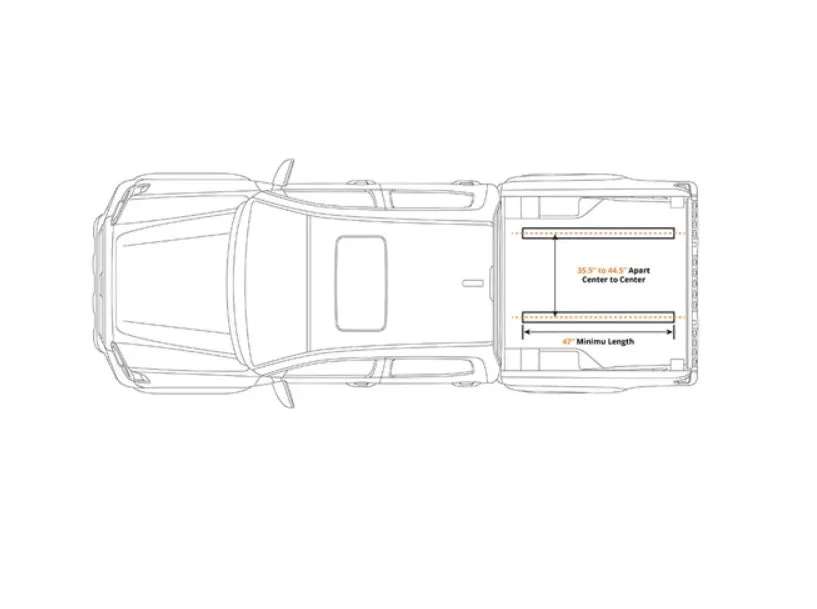 BajaRack Standard Roof Basket For Camper Shell