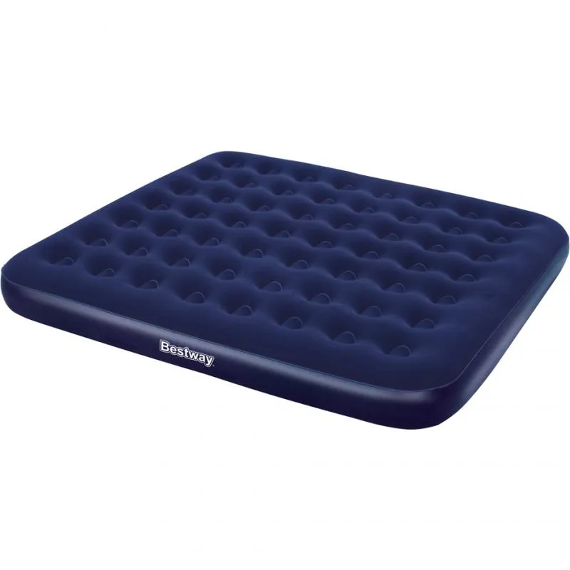 Bestway King Velor Mattress 203X183X22Cm - Navy Blue