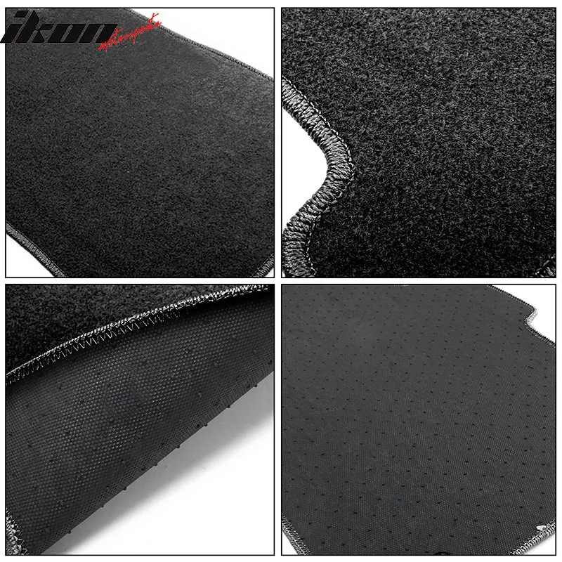 Car Floor Mat for 1996-2000 Honda Civic Black Carpet 4PC Nylon