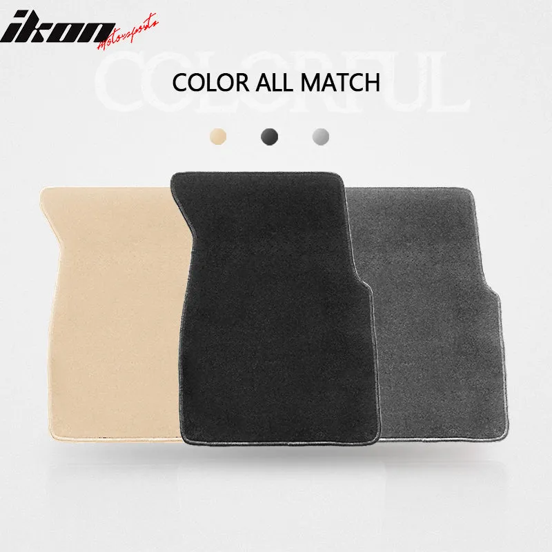 Car Floor Mat for 1996-2000 Honda Civic Black Carpet 4PC Nylon