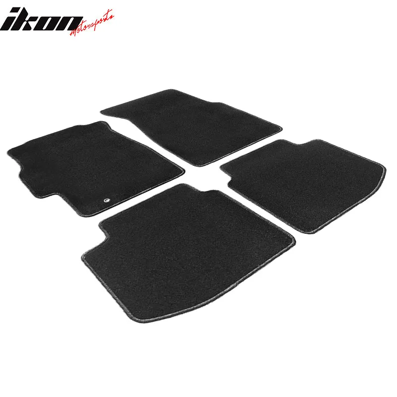 Car Floor Mat for 1996-2000 Honda Civic Black Carpet 4PC Nylon