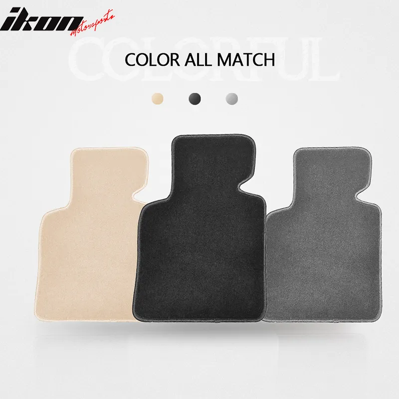 Car Floor Mat for 2003-2008 BMW Z4 2-Door OE Fitment Black Nylon 2PCS