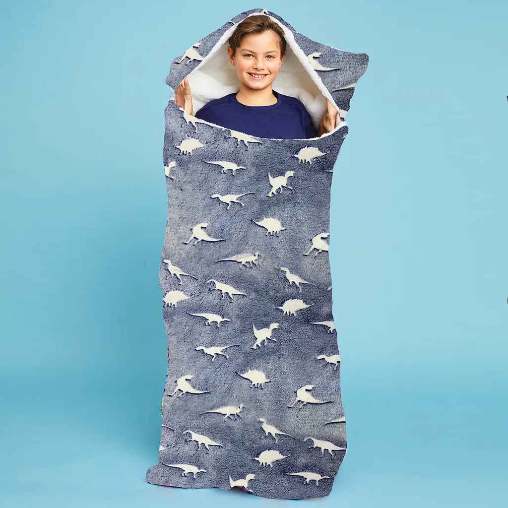 Dinsoaur Sleeping Bag Glow in the Dark