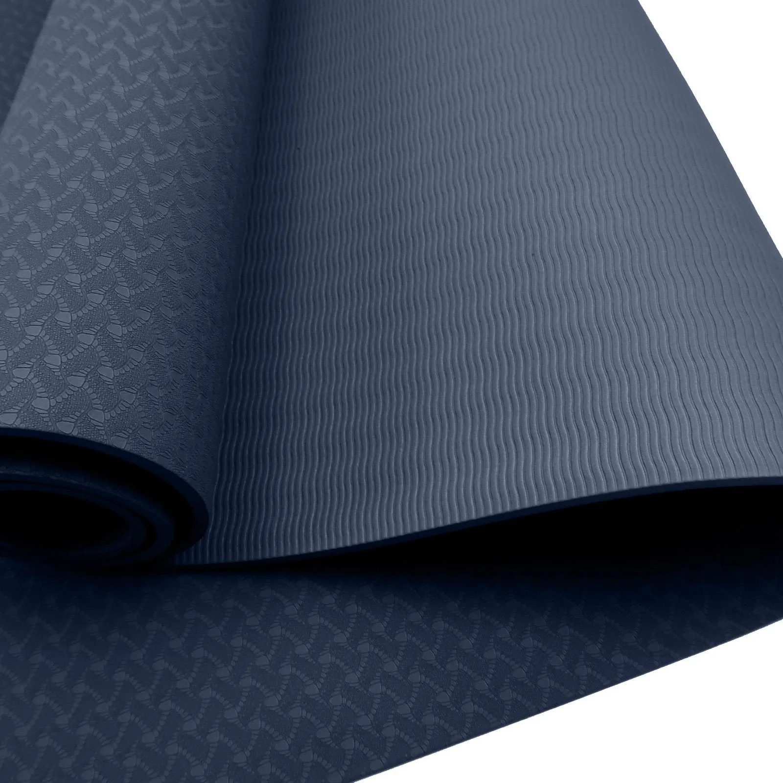 Eco-friendly 6mm Dual Layer Yoga Mat, Non-slip, Carry Strap - Powertrain