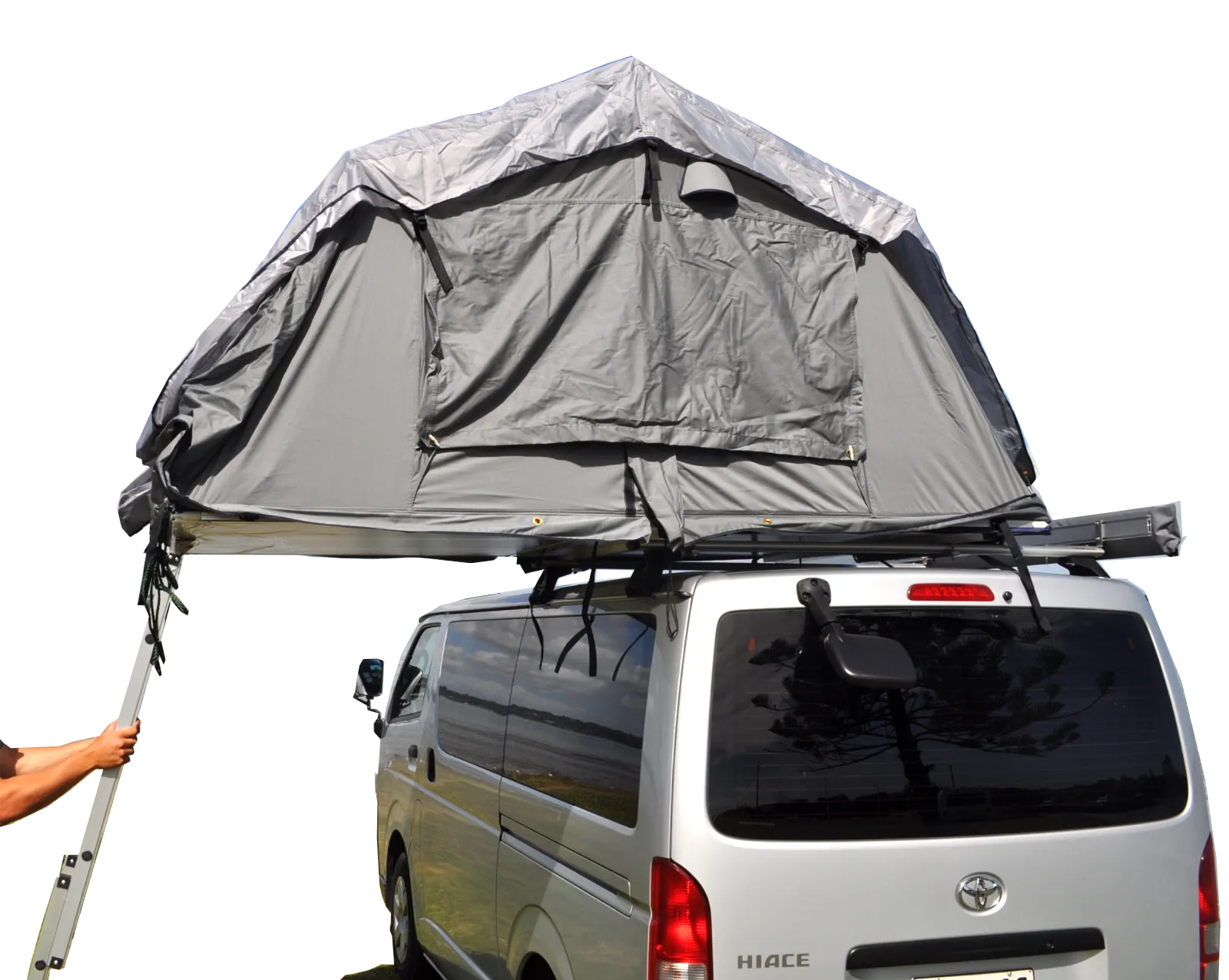 Extended Ventura Deluxe 1.4 Roof Top Tent   FREE LED Lights   FREE Internal Storage Hammock