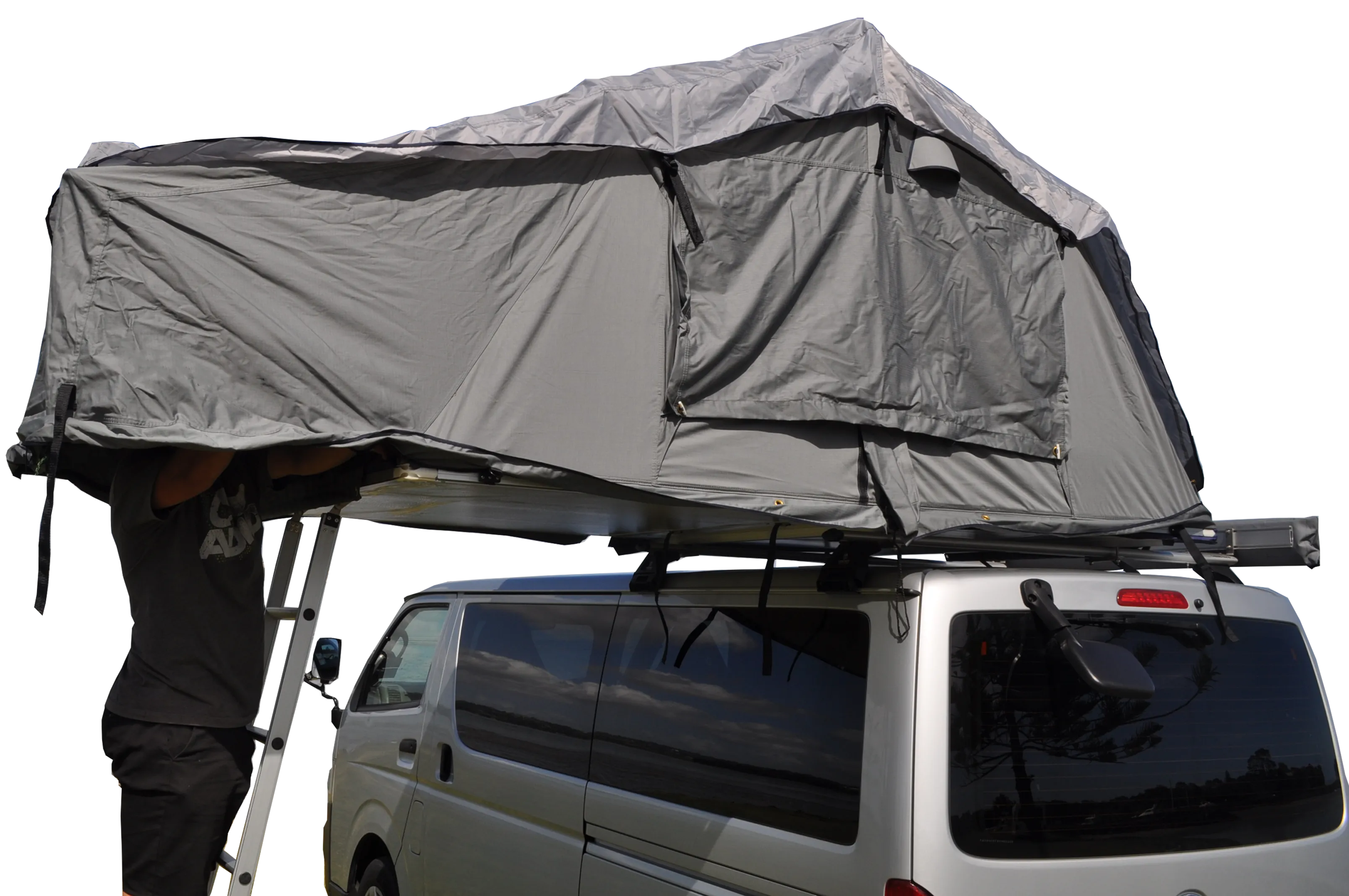 Extended Ventura Deluxe 1.4 Roof Top Tent   FREE LED Lights   FREE Internal Storage Hammock