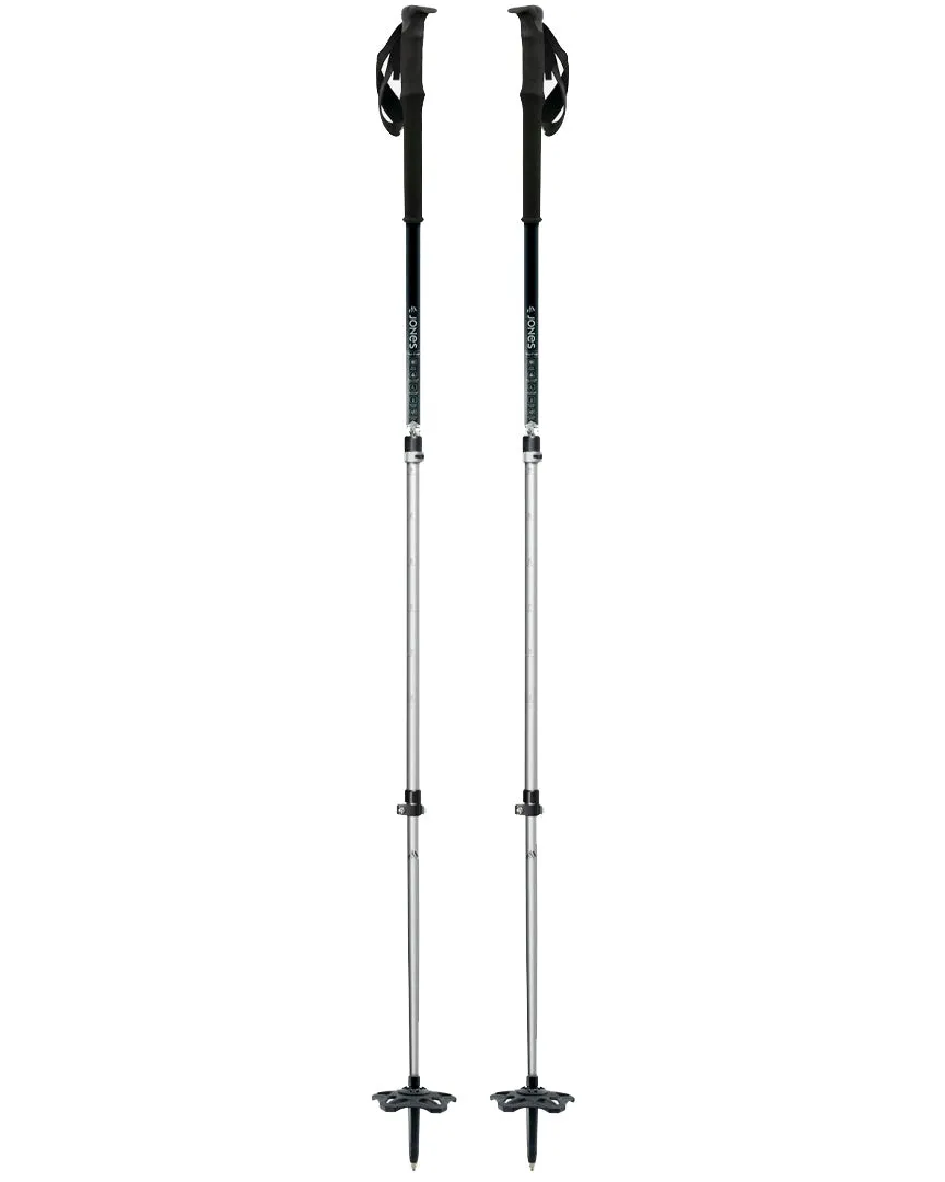 Flip-Lock Talon Splitboard Poles - Silver 2025