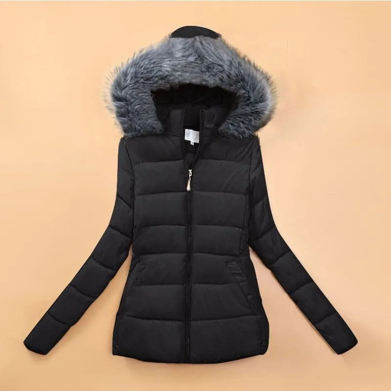 Fur Collar Winter Female Jacket