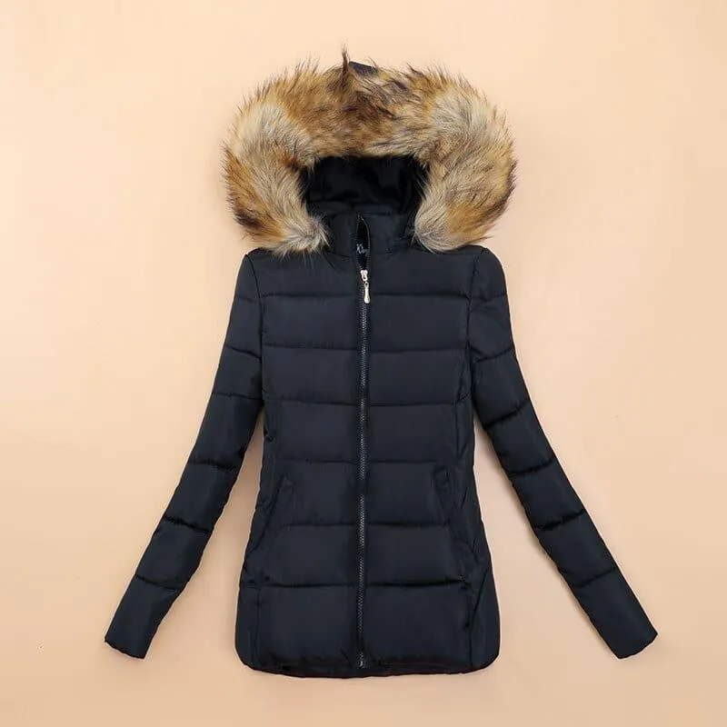 Fur Collar Winter Female Jacket