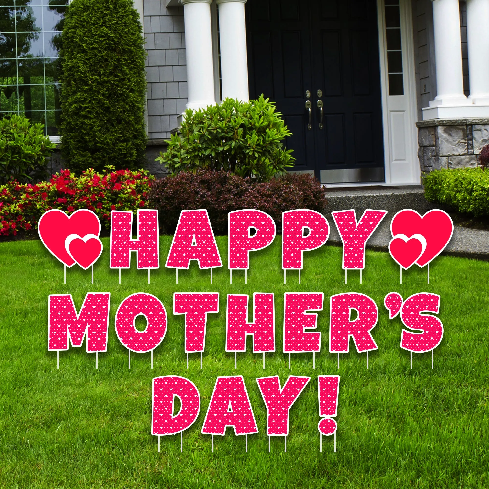 Happy Mother's Day Yard Sign Letters