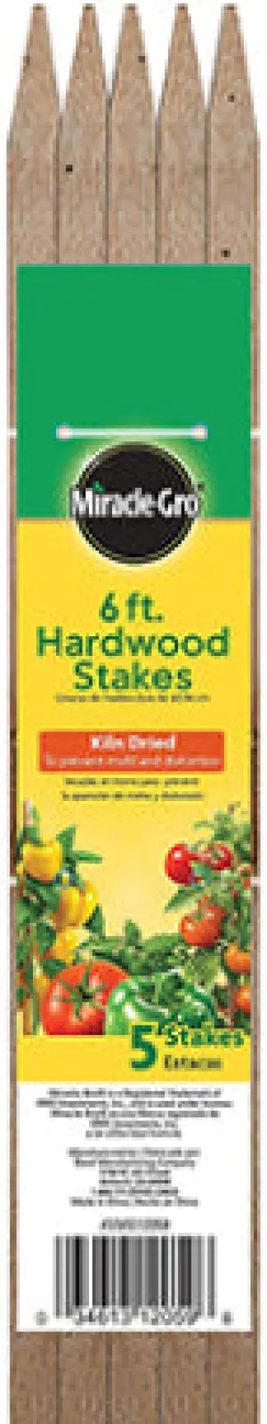 HARDWOOD STAKES 6 FT 5 PK