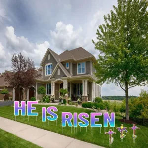 He is Risen Yard Sign Letters