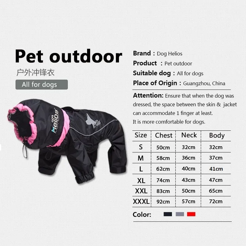 JANPET Doggie Waterproof Winter Raincoat