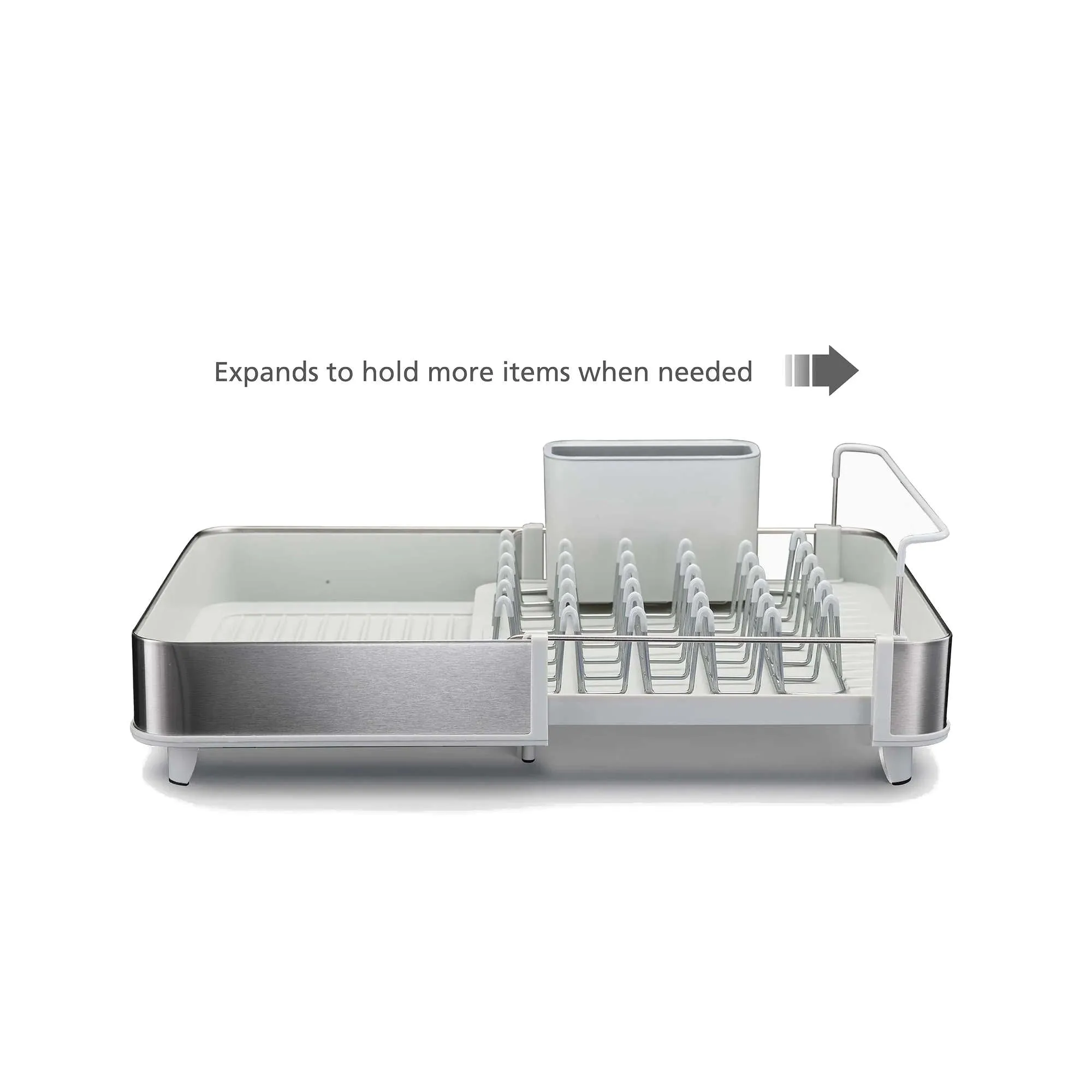 Joseph Joseph Extend Steel Dishrack Light Stone