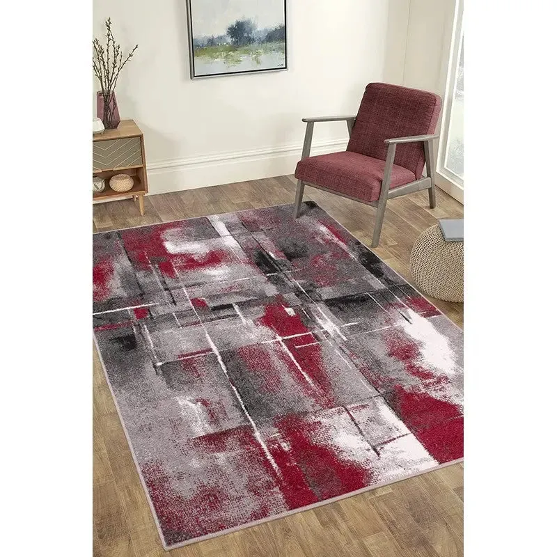 Kingsmoss Spirit Artiste Rug 120 x 170cm - Orange / Red / Pink