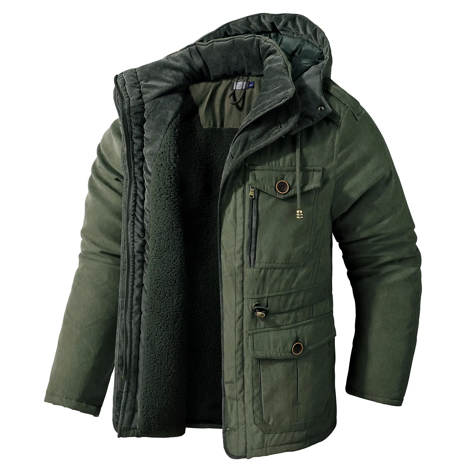 Men's Hooded Cotton Jacket All Weather Coats