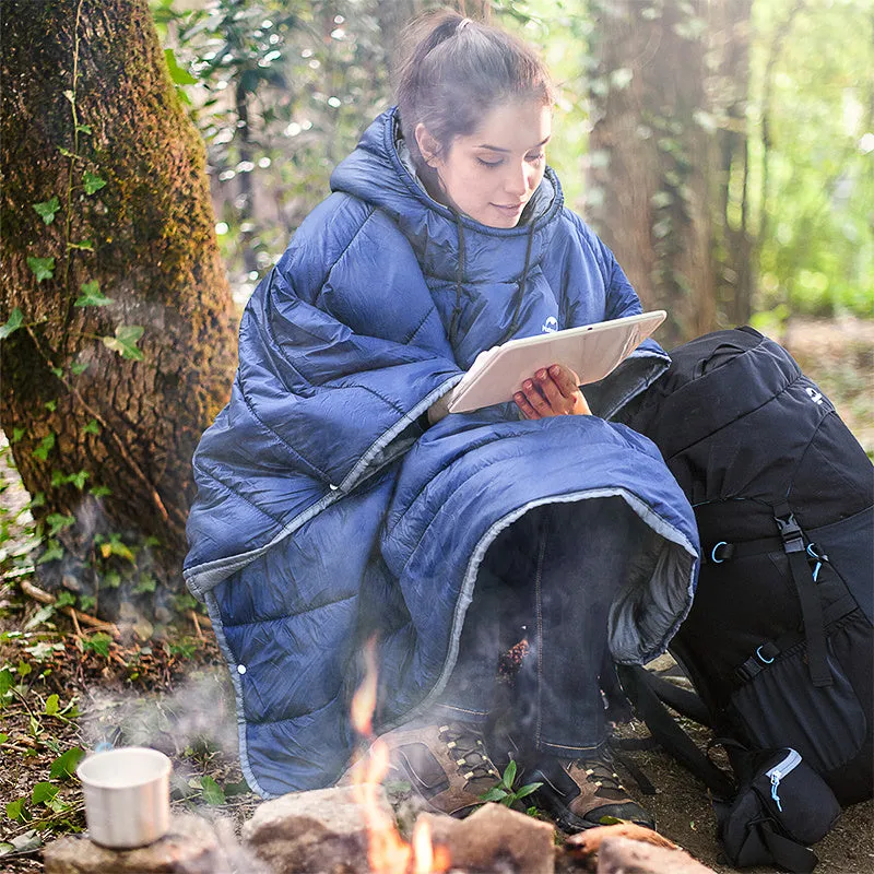 Outdoor warm camping over coat