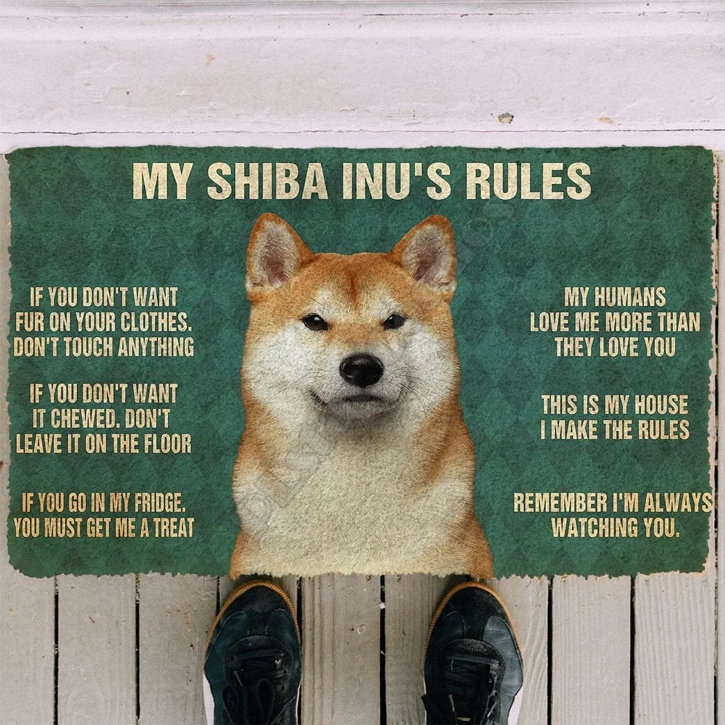 " Shiba Inu's Rules " mats by Style's Bug