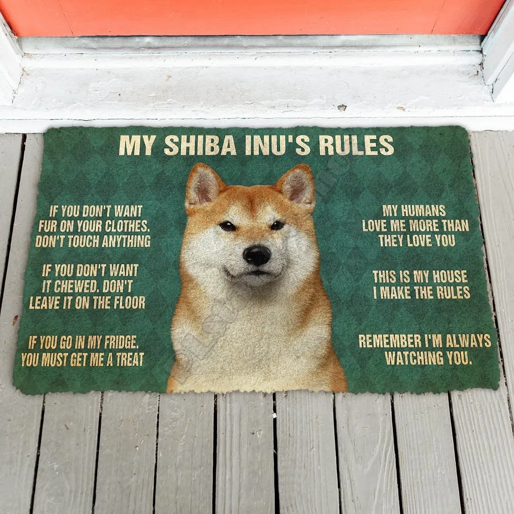 " Shiba Inu's Rules " mats by Style's Bug