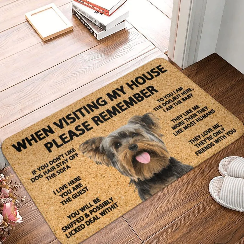 "Yorkie's rules" mat by SB