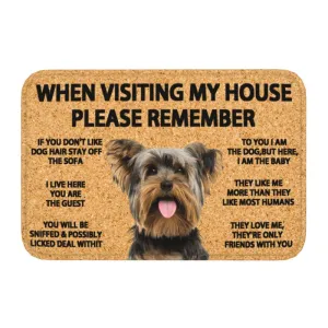 "Yorkie's rules" mat by SB