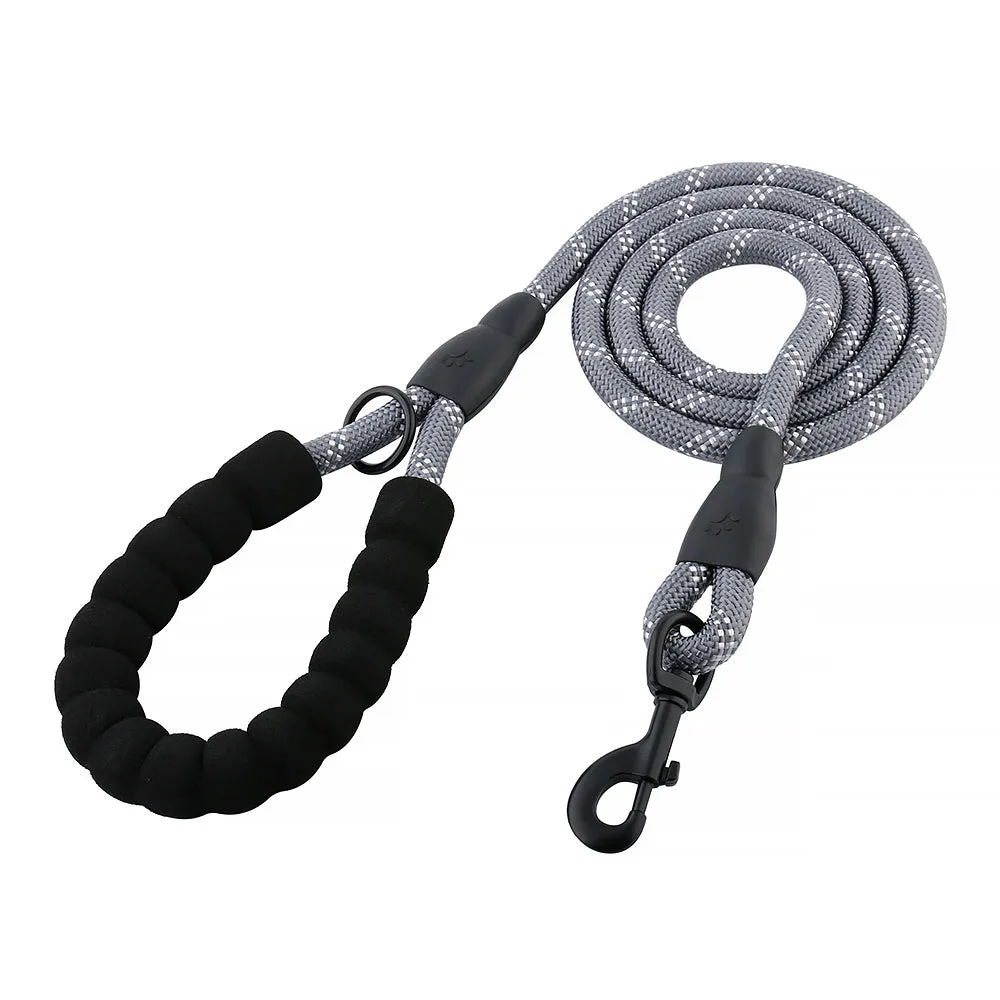 REFLECTING ROPE LEASH with Padded Handle