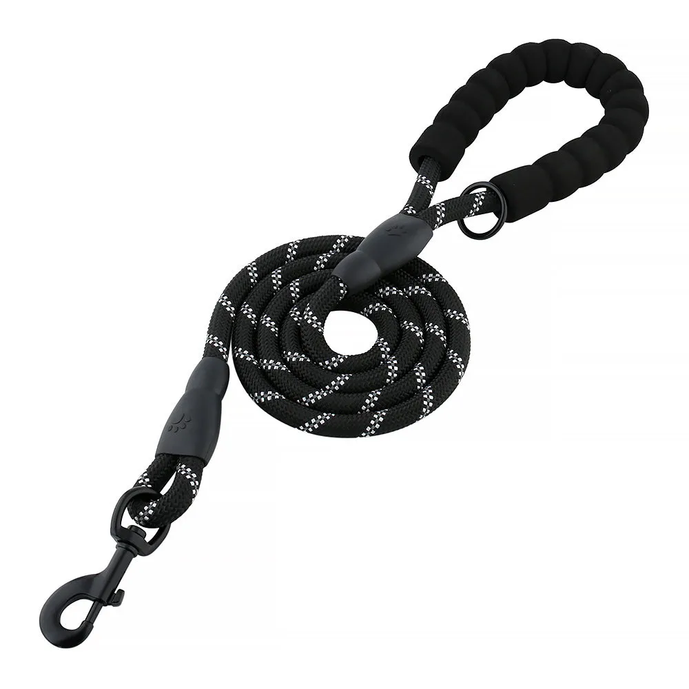 REFLECTING ROPE LEASH with Padded Handle