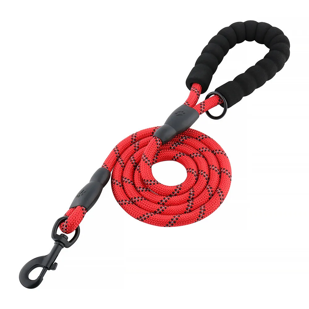 REFLECTING ROPE LEASH with Padded Handle