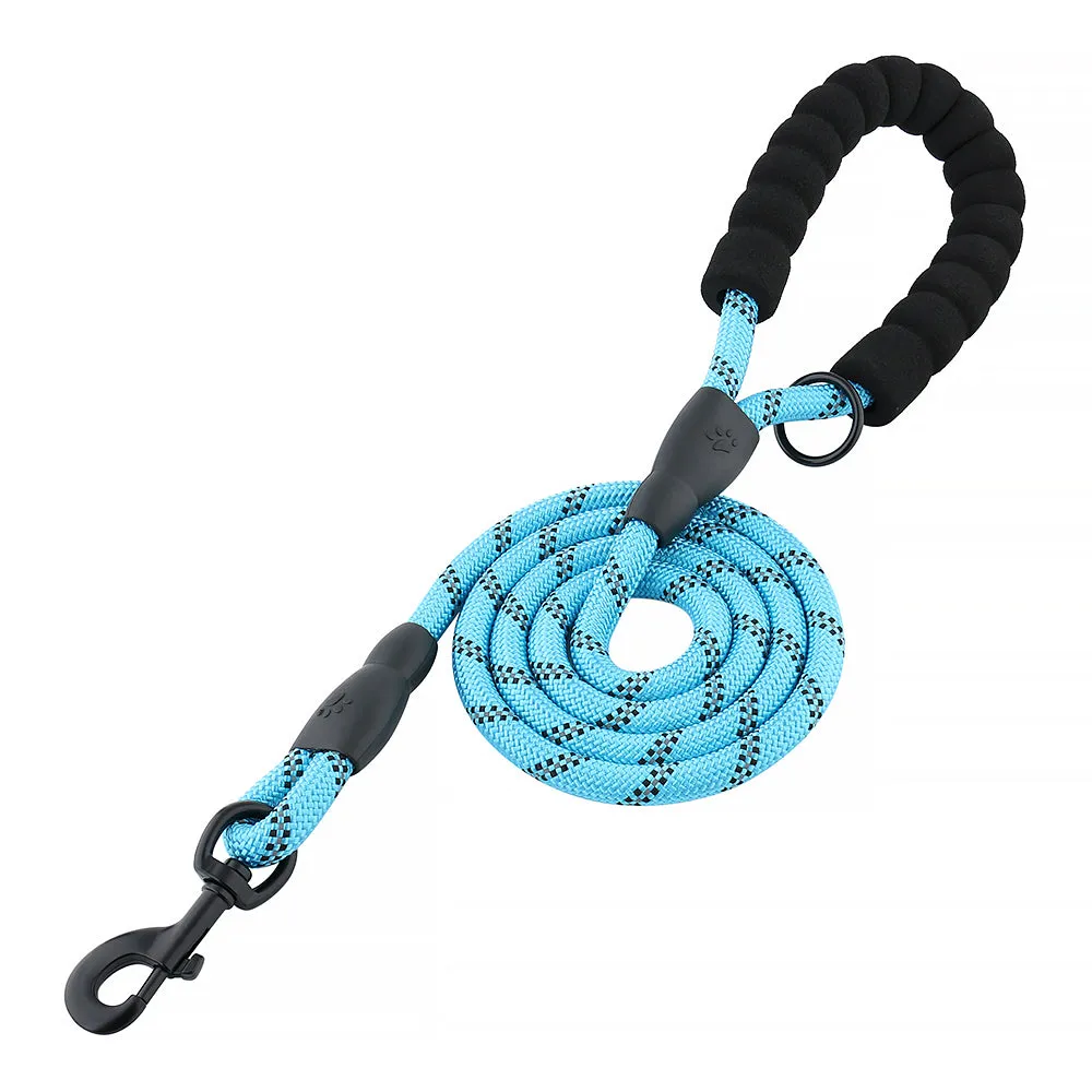 REFLECTING ROPE LEASH with Padded Handle