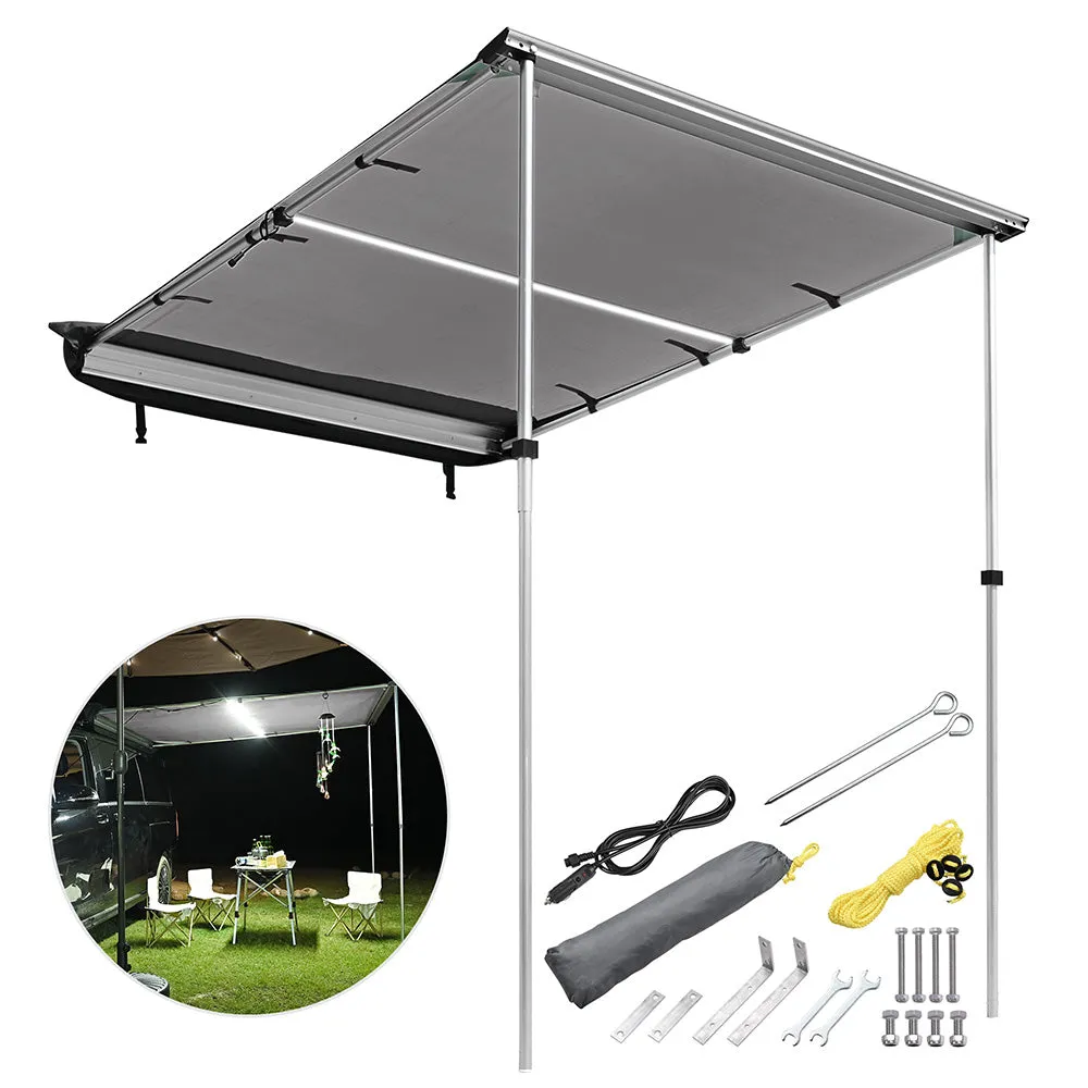 TheLAShop Car Awning with Light Rear Side SUV Awning 6' 7" x 4' 7"