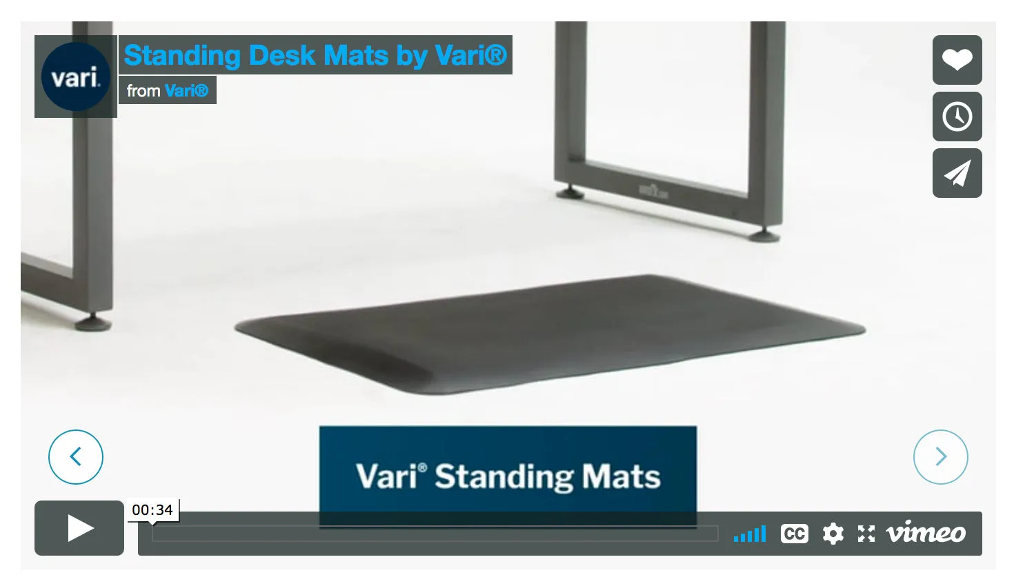 Vari® Standing Mat 34x22