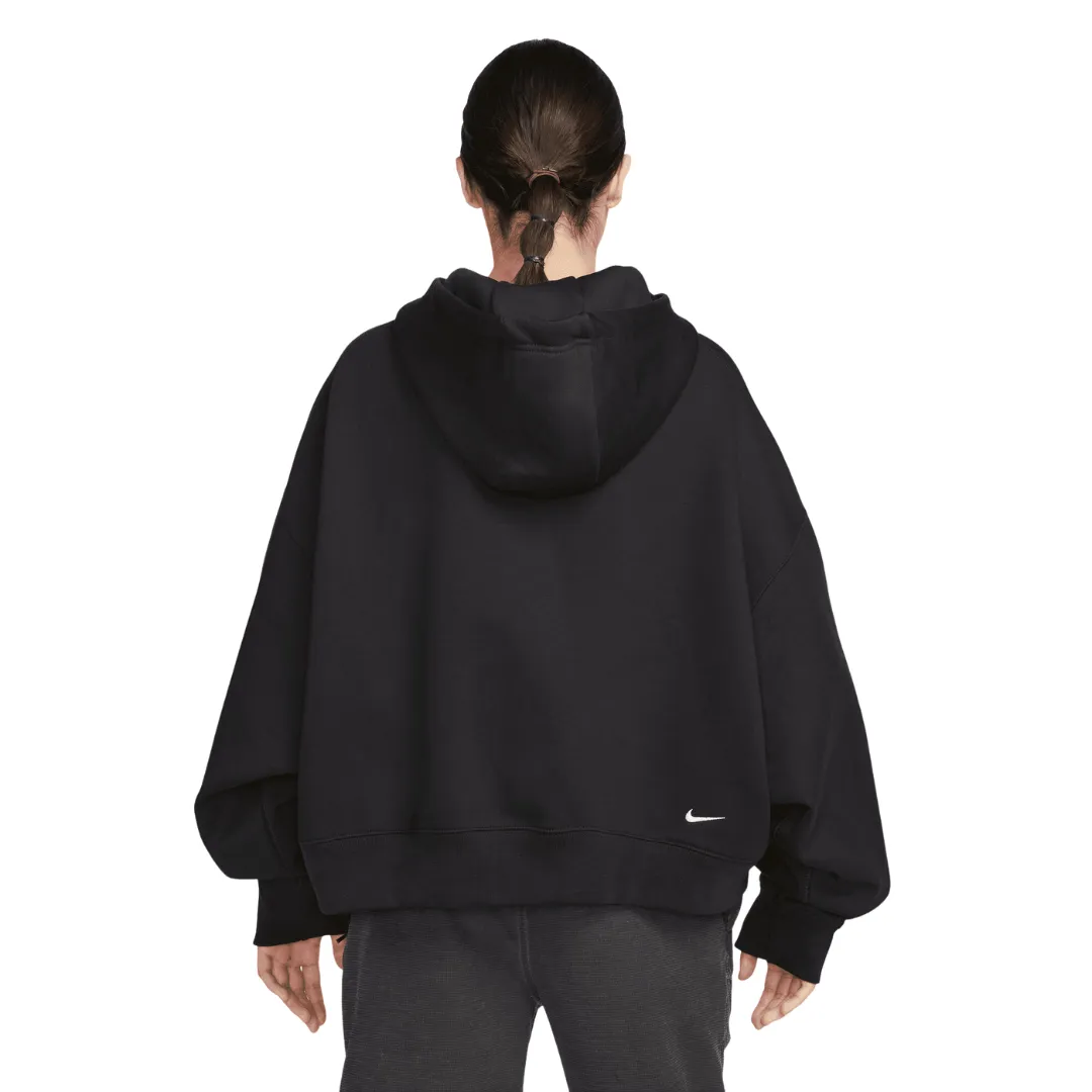 Women's Nike ACG Therma-FIT "Tuff Knit" Fleece Hoodie - Black/Summit White